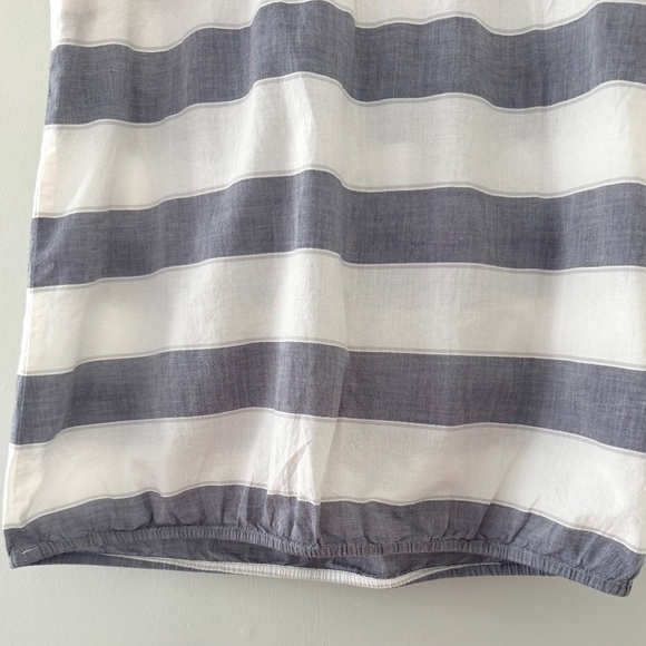 Loft Striped Blue/White Ruffle Tank Top Women's‎ Small - Picture 6 of 9